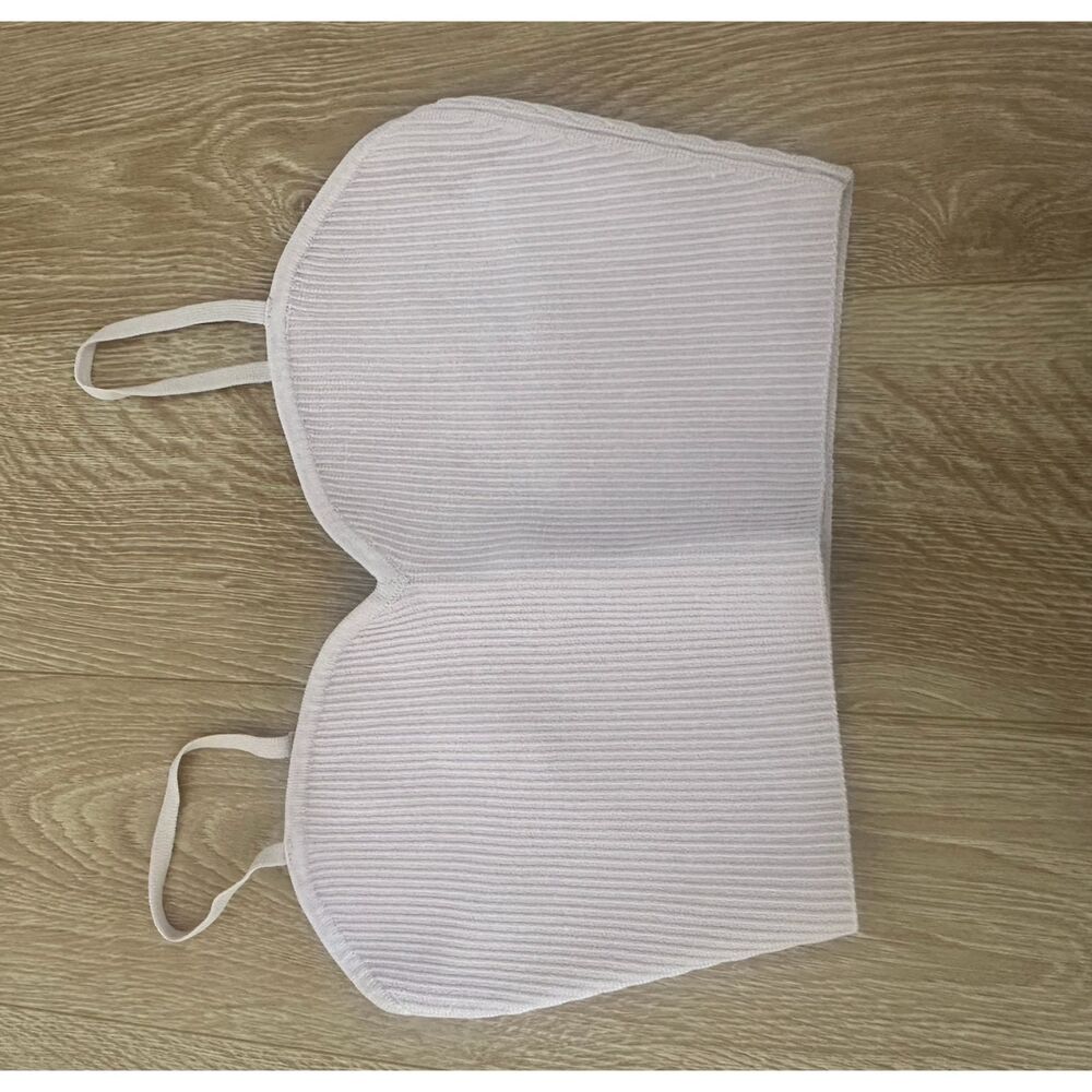 Babaton pink knit cropped